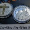 Silver Coin with Lord's Prayer